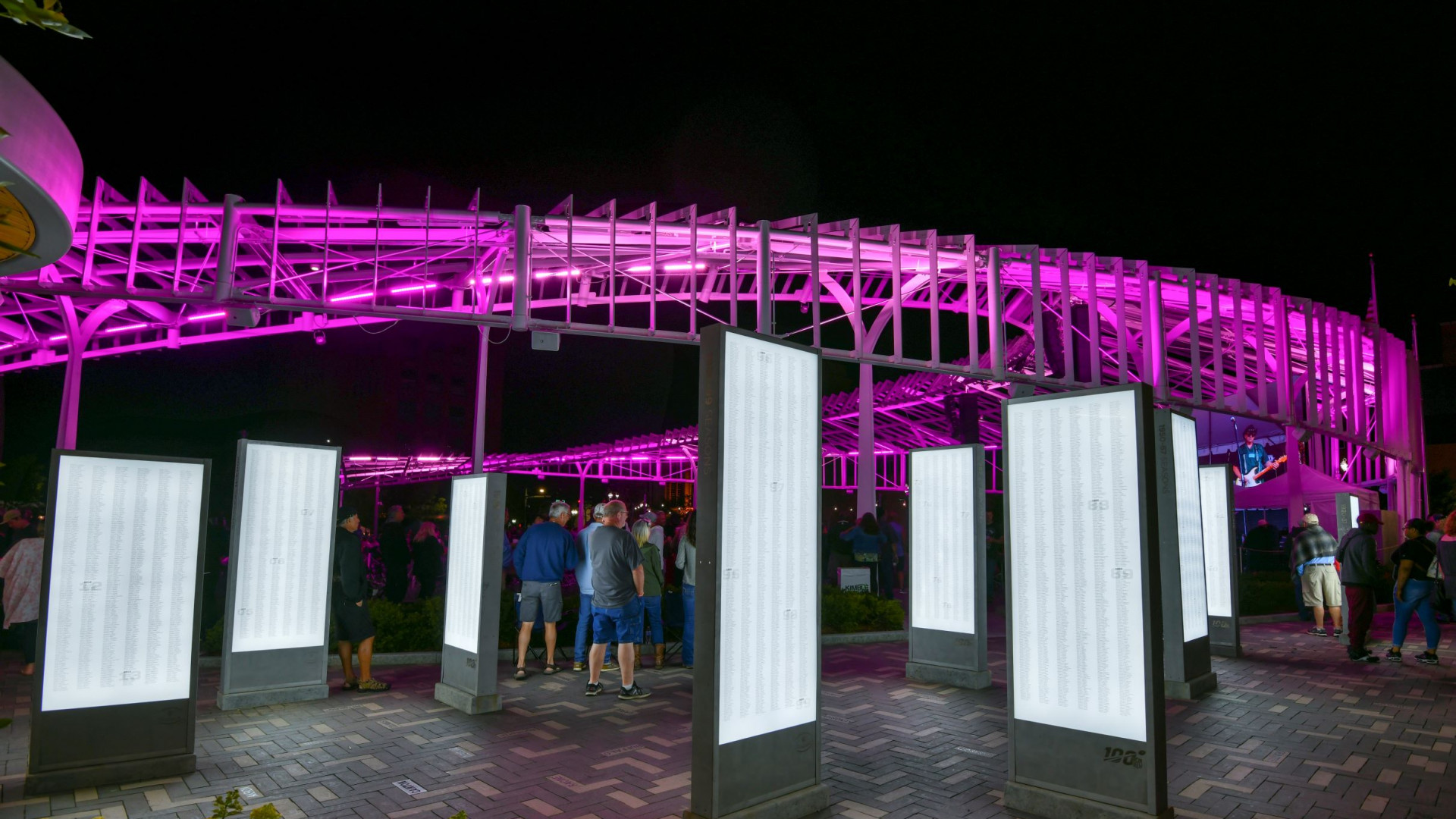 Centennial graphics signage ohio nighttime